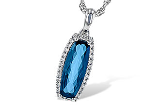L236-16825: NECK 1.58 LONDON BLUE TOPAZ 1.70 TGW