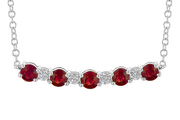 L236-17734: NECK .58 TW RUBY .70 TGW