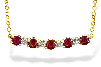 L236-17734: NECK .58 TW RUBY .70 TGW