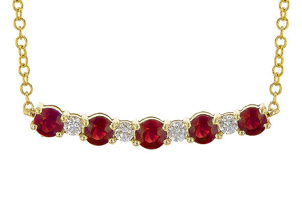 L236-17734: NECK .58 TW RUBY .70 TGW