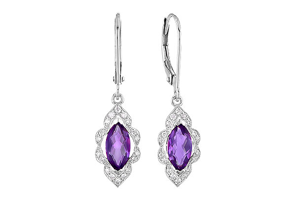 L318-90461: EARR .92 TW AMETHYST 1.07 TGW