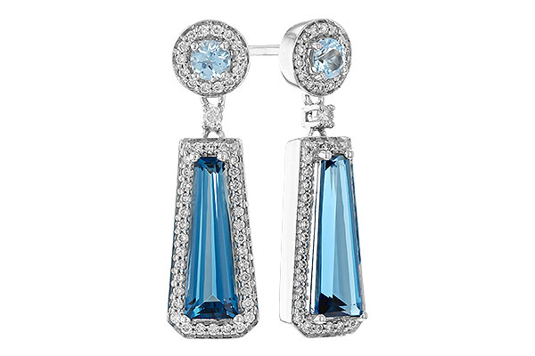 L319-76880: EARR 2.28 TW BLUE TOPAZ 2.54 TGW