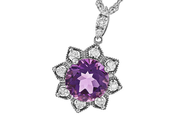 L319-77816: NECK 1.70 AMETHYST 1.87 TGW (8MM RD)