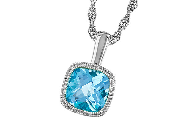 L319-78725: NECKLACE 1.10 CT BLUE TOPAZ