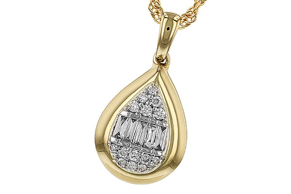 L319-81389: NECKLACE .08 BAG .16 TW
