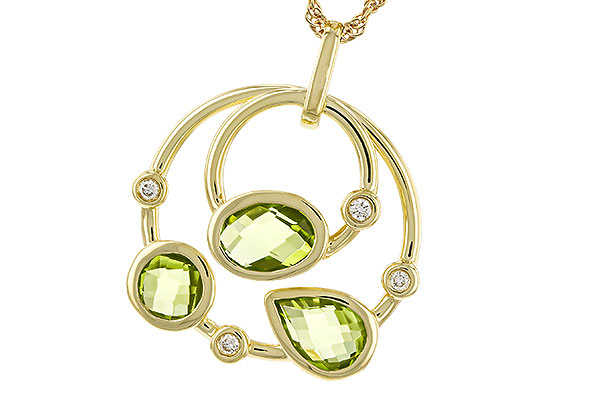 L320-64107: NECKLACE 2.20 PERIDOT 2.26 TGW