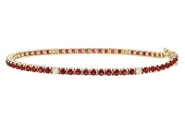 L320-65089: BRACELET 3.04 RUBY 3.29 TGW (7")
