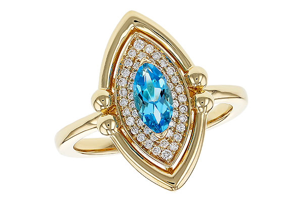 L320-72298: LDS RG .54 BLUE TOPAZ .70 TGW (8x4MM BT)