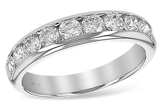 M138-87789: LDS WED RG 1.00 TW (10 STONES)