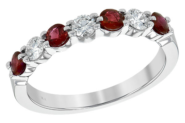 M235-25052: LDS WED RG .48 RUBY .78 TGW