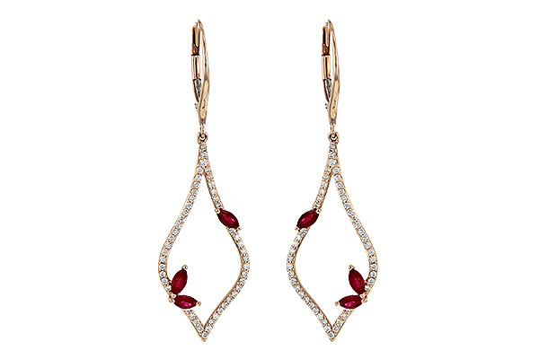 M236-09598: EARR .60 RUBY .95 TGW
