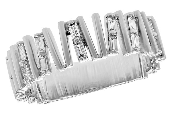 M236-14107: LDS DIA WED RG .24 TW BAGUETTES