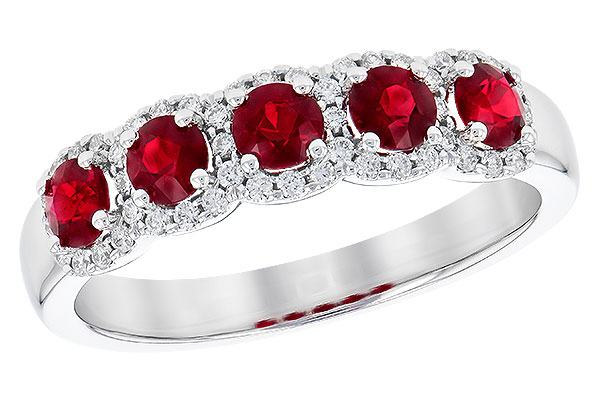 M319-73189: LDS RG .66 TW RUBY .86 TGW