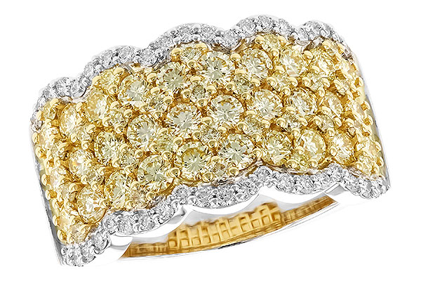 M319-75016: LDS DIA WED RG 1.90 YELLOW DIAS 2.20 TW
