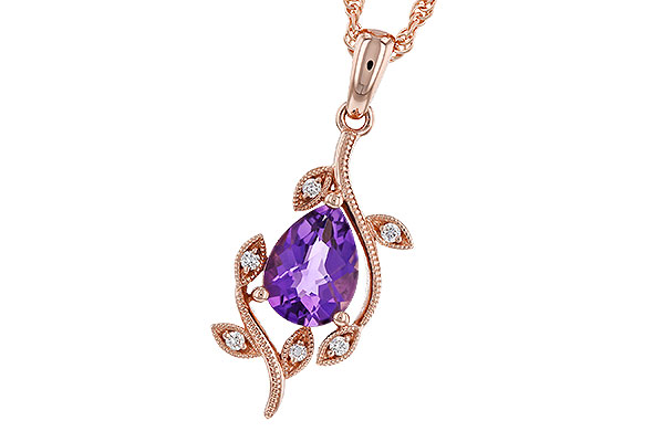 M320-66870: NECKLACE .88 AMETHYST .93 TGW (8x6MM AMY)