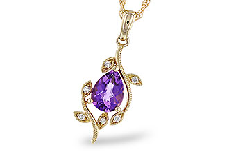 M320-66870: NECKLACE .88 AMETHYST .93 TGW (8x6MM AMY)