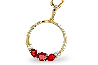 M320-67798: NECKLACE .79 RUBY .89 TGW