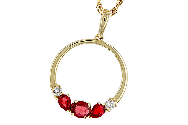 M320-67798: NECKLACE .79 RUBY .89 TGW